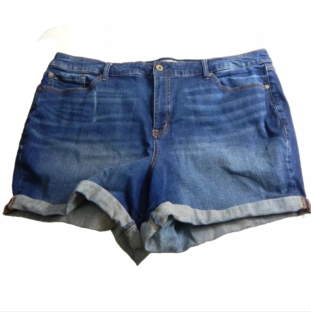 Torrid High Rise Stretch Denim Shorts